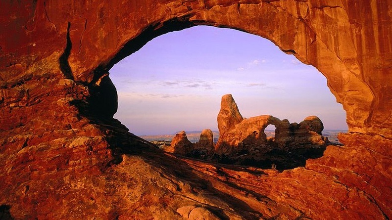 Turret Arch through North Window Arch, Arches National Park, Utah